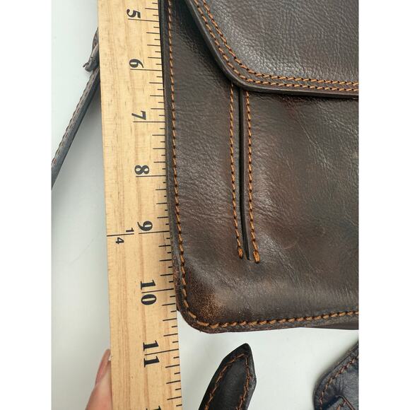 Firenze Italian Full Leather Laptop Executive Briefcase Crossbody Handle Luxury - Picture 8 of 8